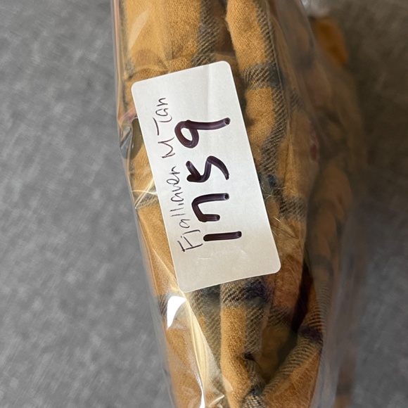 Fjallraven Ovik Flannel Check Plaid Shirt - Men's Size M - Tan - Picture 12 of 12